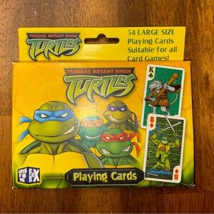 2003 Teenage Mutant Ninja Turtles playing cards manufactured by Bicycle.
